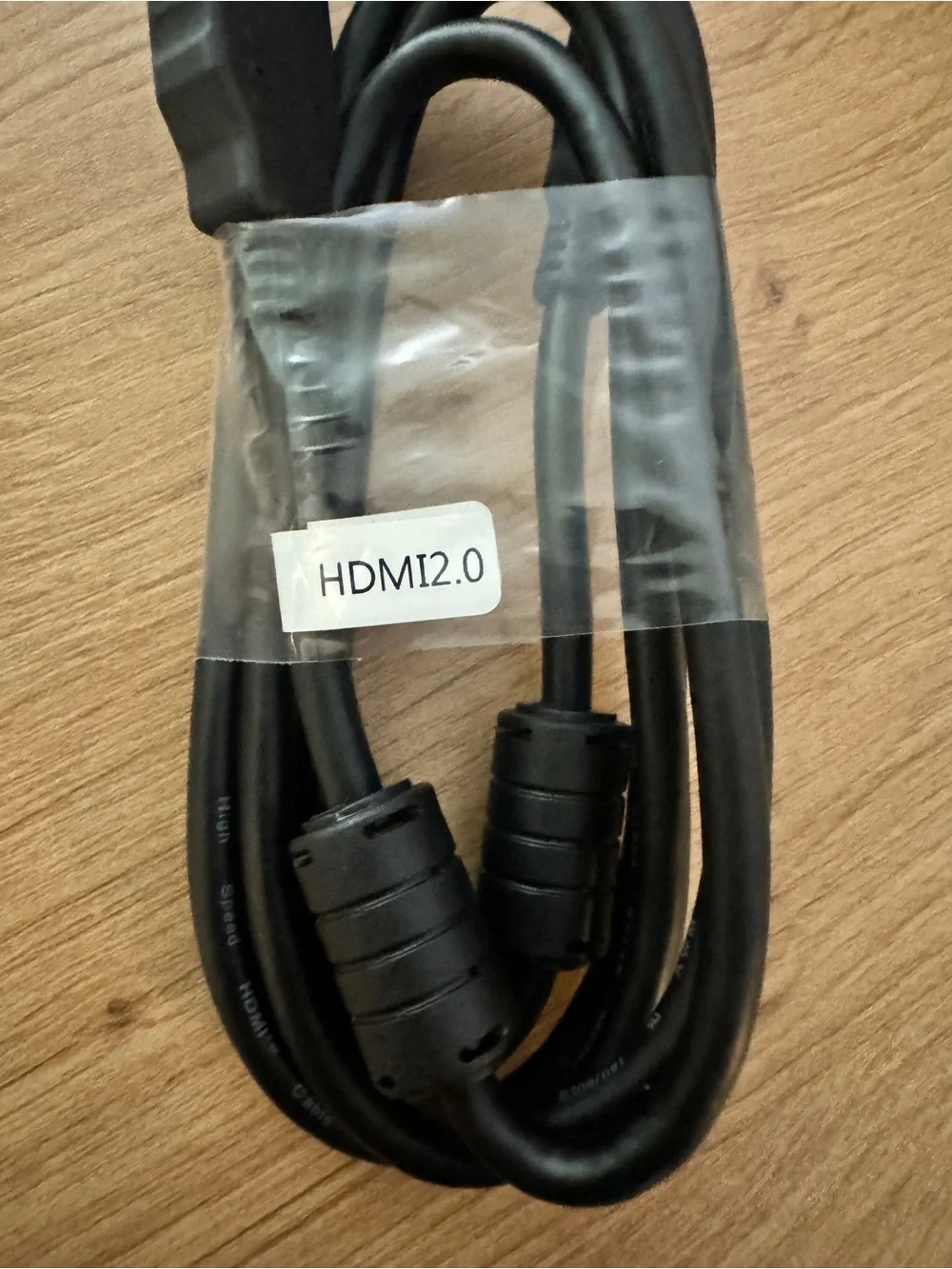 5 Ft HDMI 2.0 High Speed Male to Male Cable Black HDMI 2.0 Cable w/ ferrite core